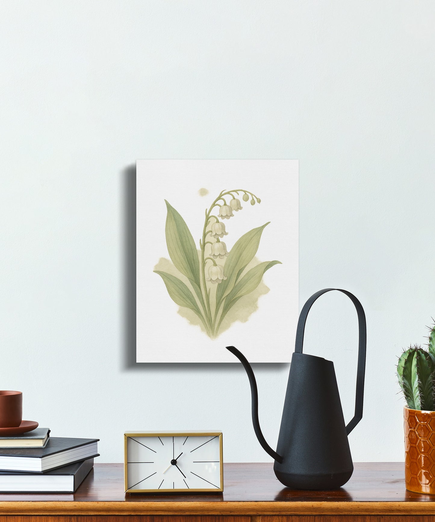 Elegant Botanical Lily of the Valley Wall Art product type