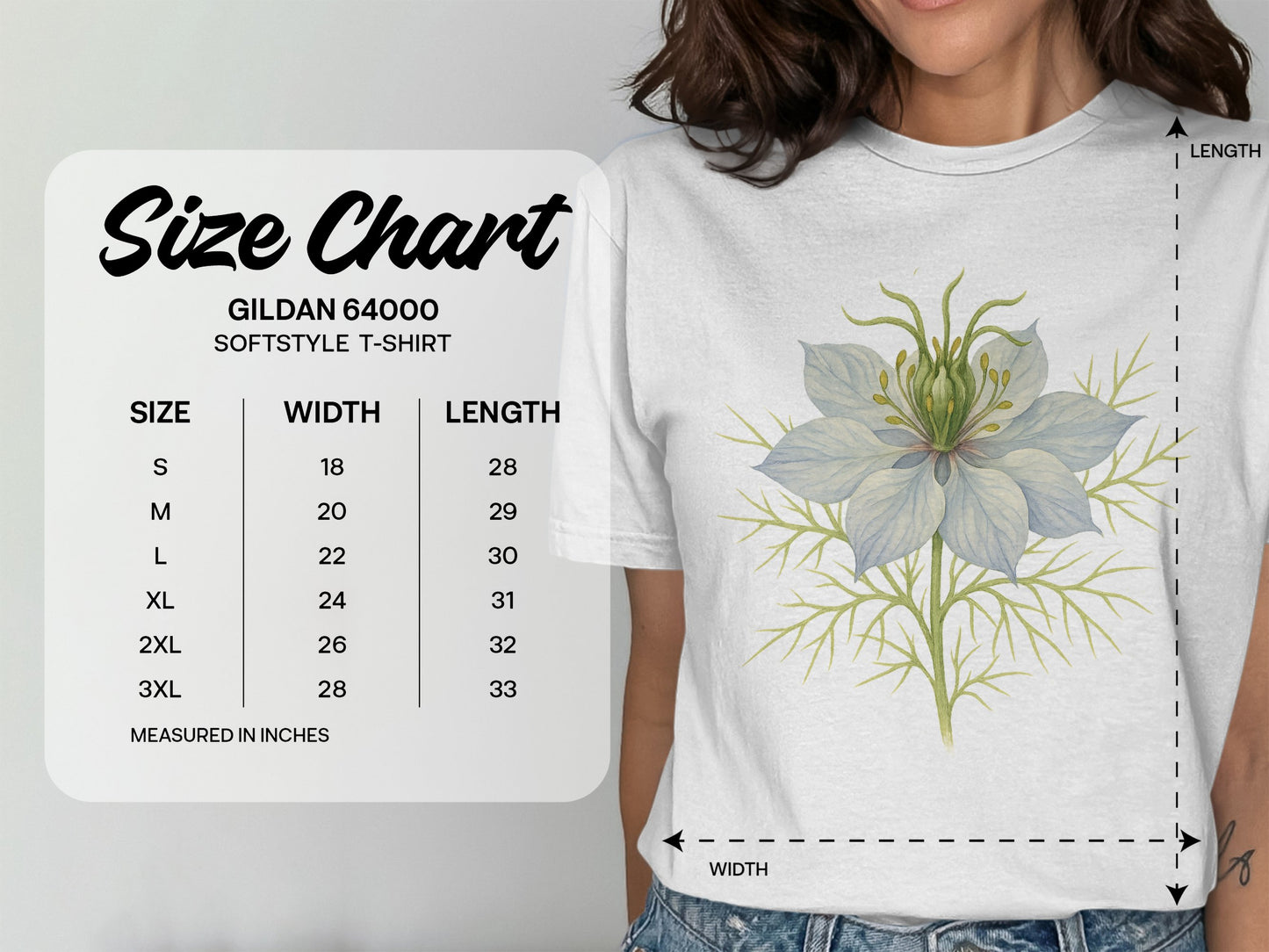 Beautiful Flower Graphic Design T-Shirt product