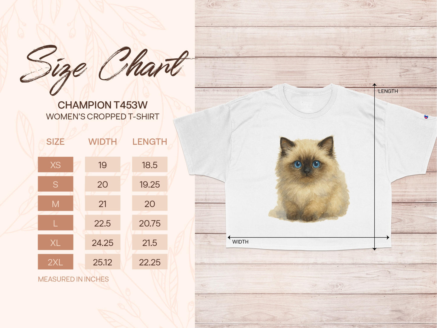 Champion T453W Cat Print Women's Cropped T-Shirt product