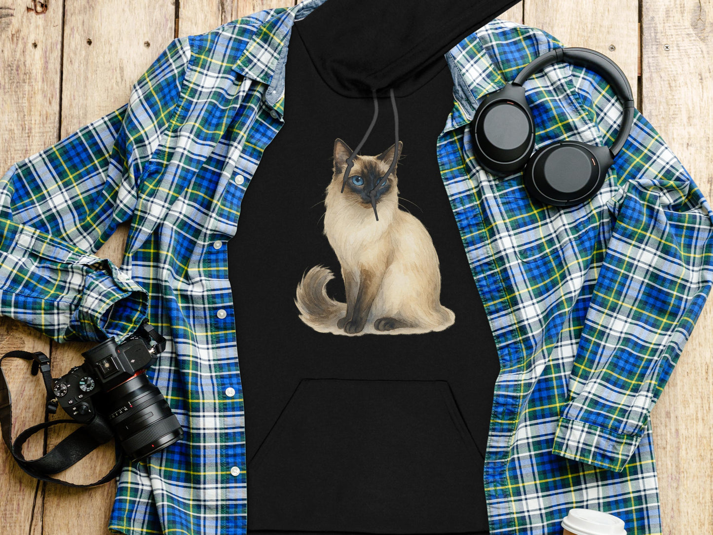 Siamese Cat Hoodie for Casual Wear and Pet Lovers product