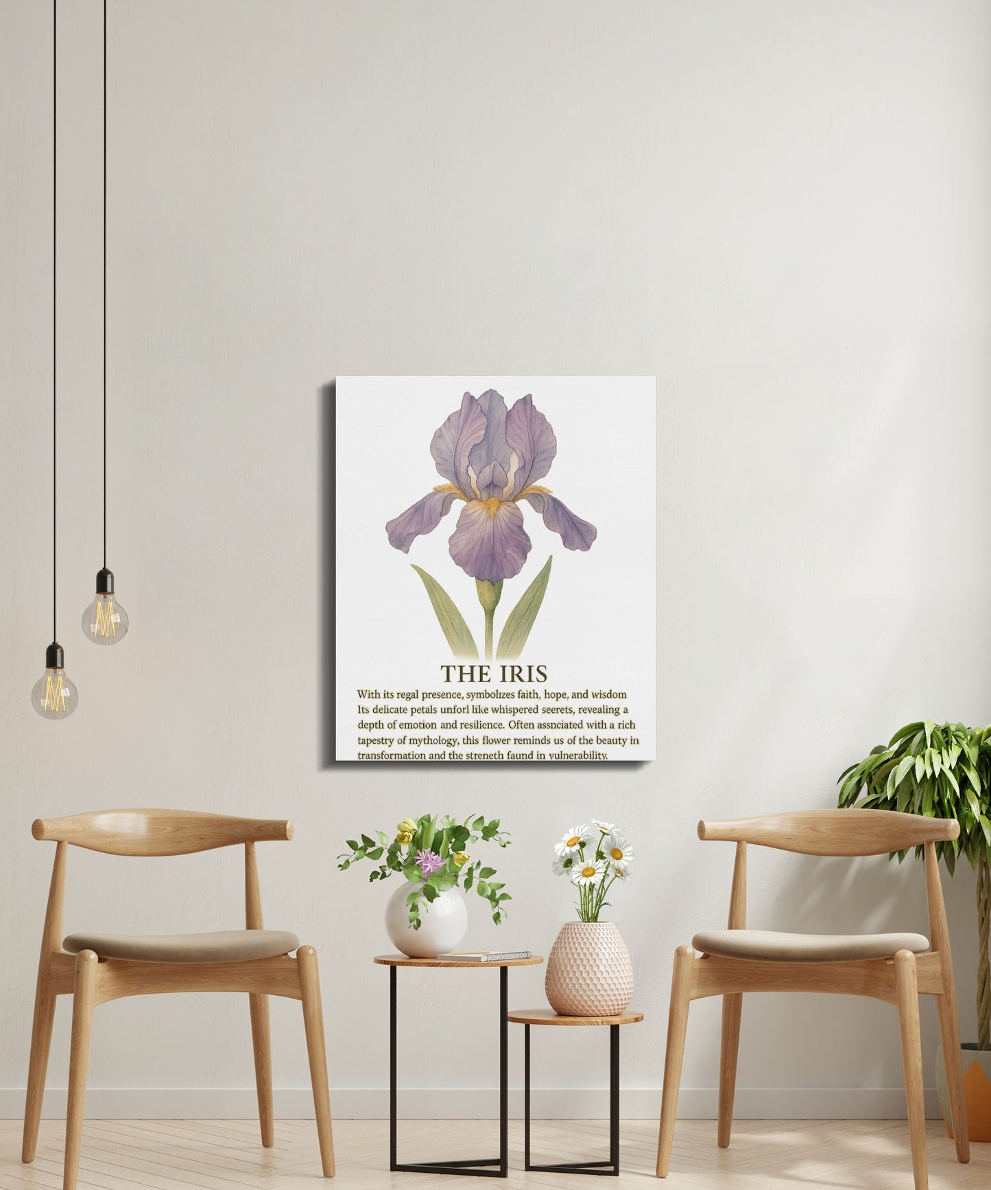The Iris Flower Wall Art Decor Poster Canvas product