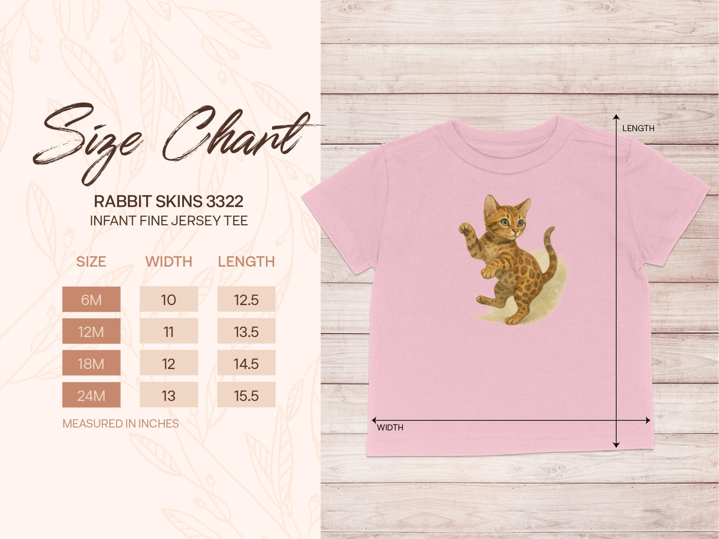 Cute Kitten Graphic Infant Fine Jersey Tee product type