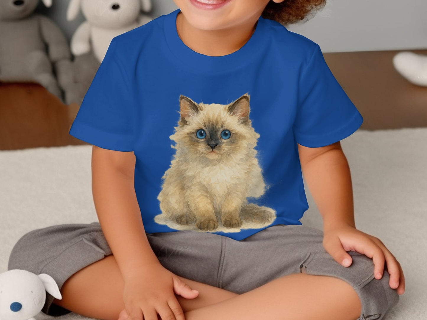 Cute Kitten Print Kids T-Shirt Fun Clothing product type