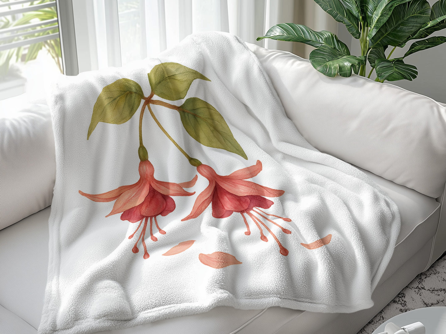 Cozy Floral Accent Blanket for Home Décor product type