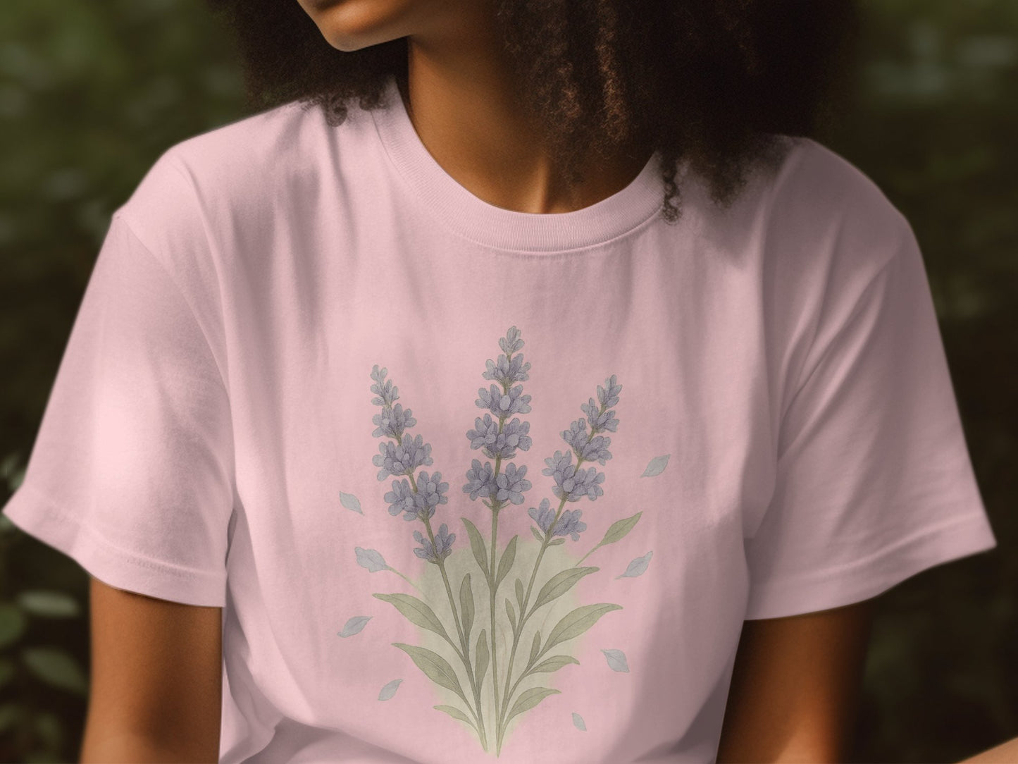 Lavender Bloom Graphic Tee product