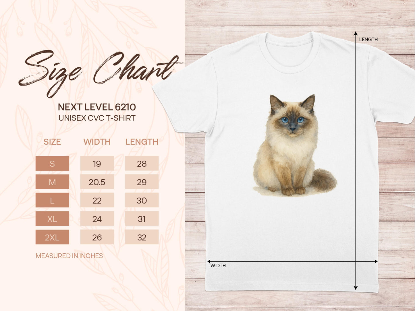 Cute Blue-eyed Cat Print on White T-shirt product