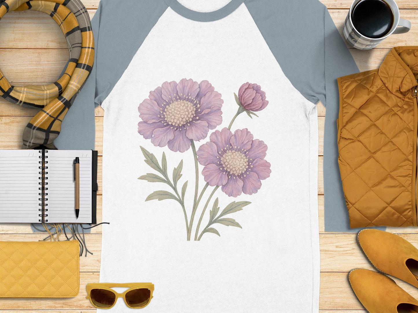 Beautiful Floral Design on Trendy Shirt product