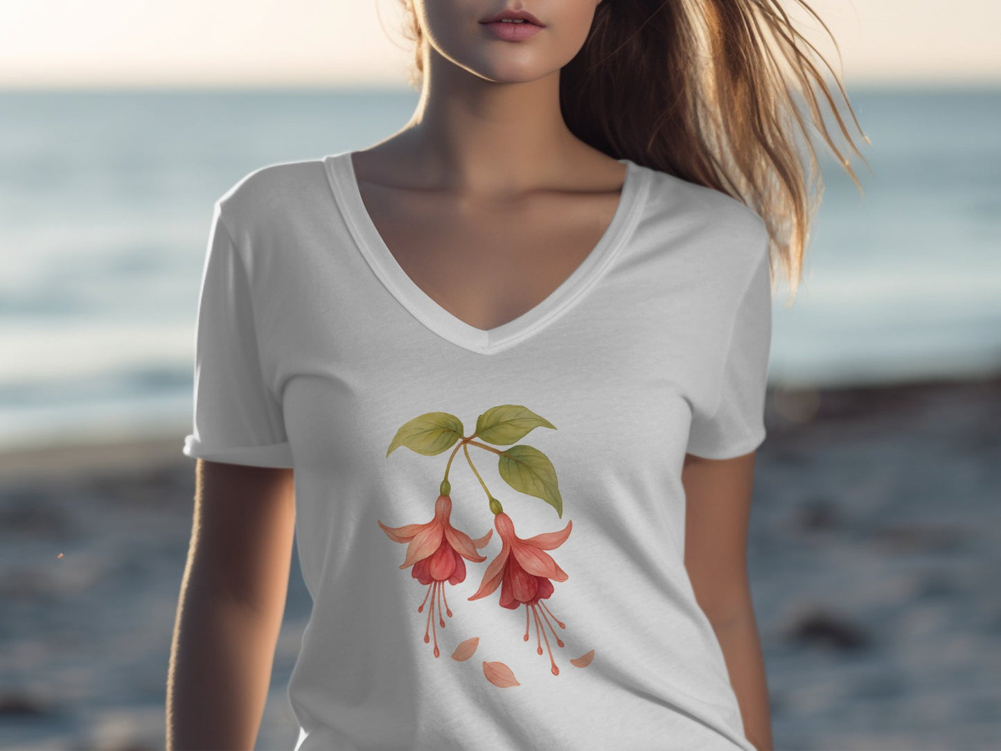 Elegant Floral Design Women's T-shirt product type