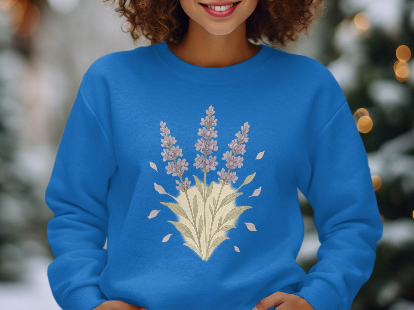 Cozy Sweatshirt with Beautiful Floral Design product