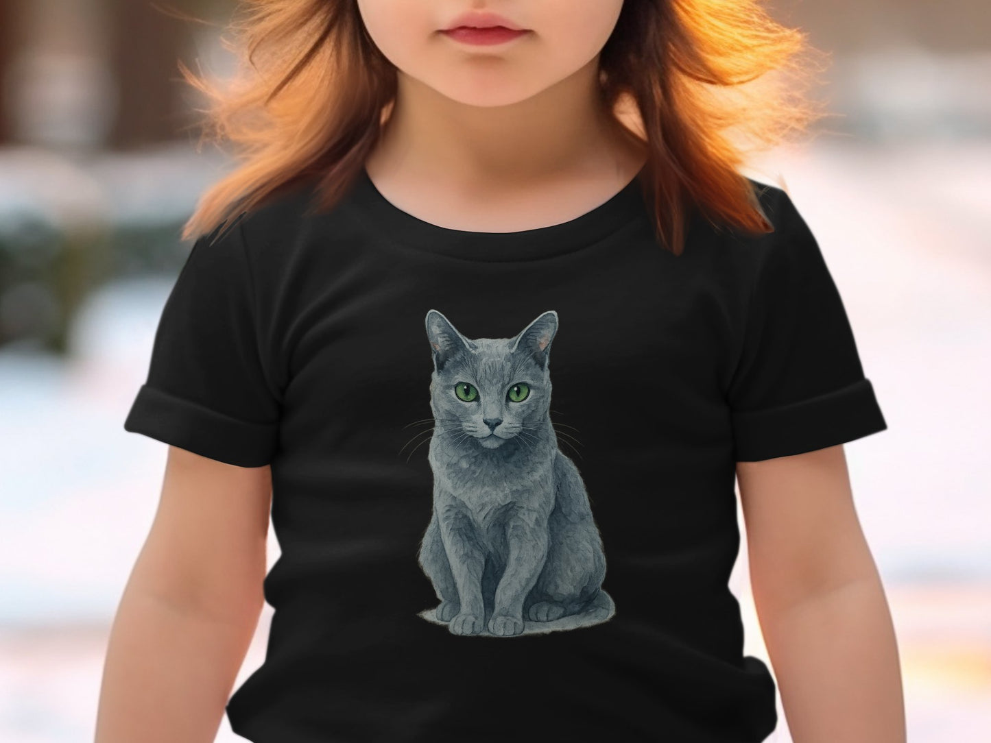Adorable Cat Graphic Printed Tee for Kids product