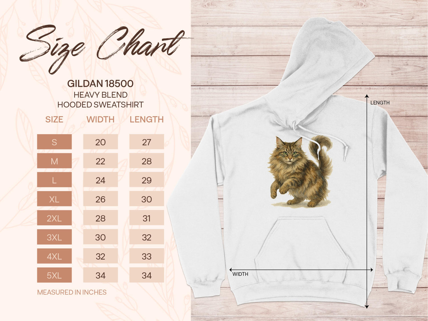 Fluffy Cat Graphic Design Hooded Sweatshirt product