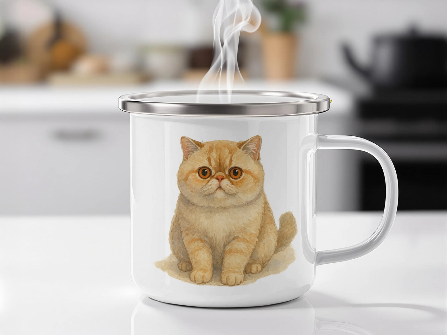Cute Cat Mug with Adorable Tabby Print product