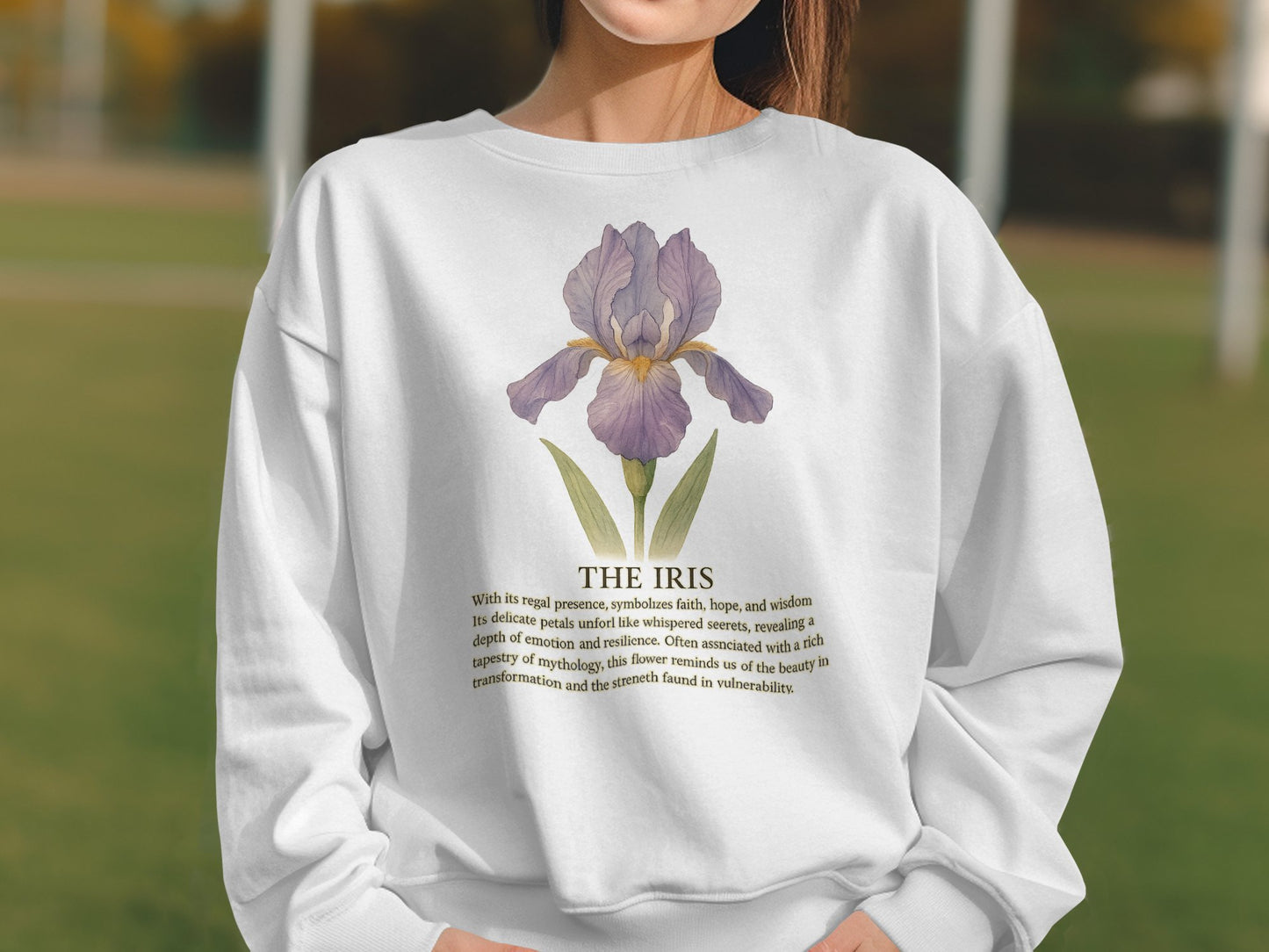 The Iris Graphic Sweatshirt with Floral Motif product