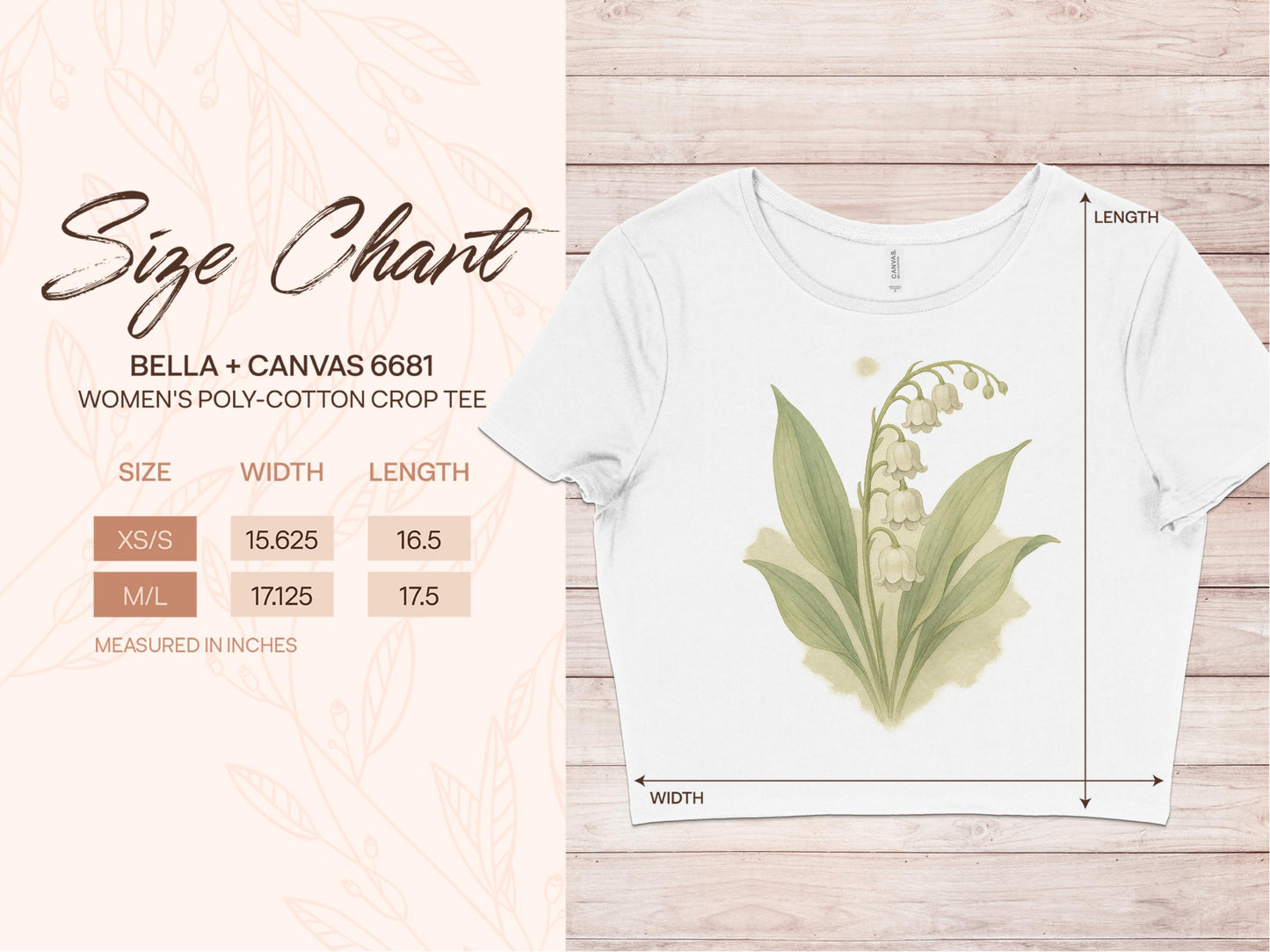 Women's Lily of the Valley Printed Crop Tee product