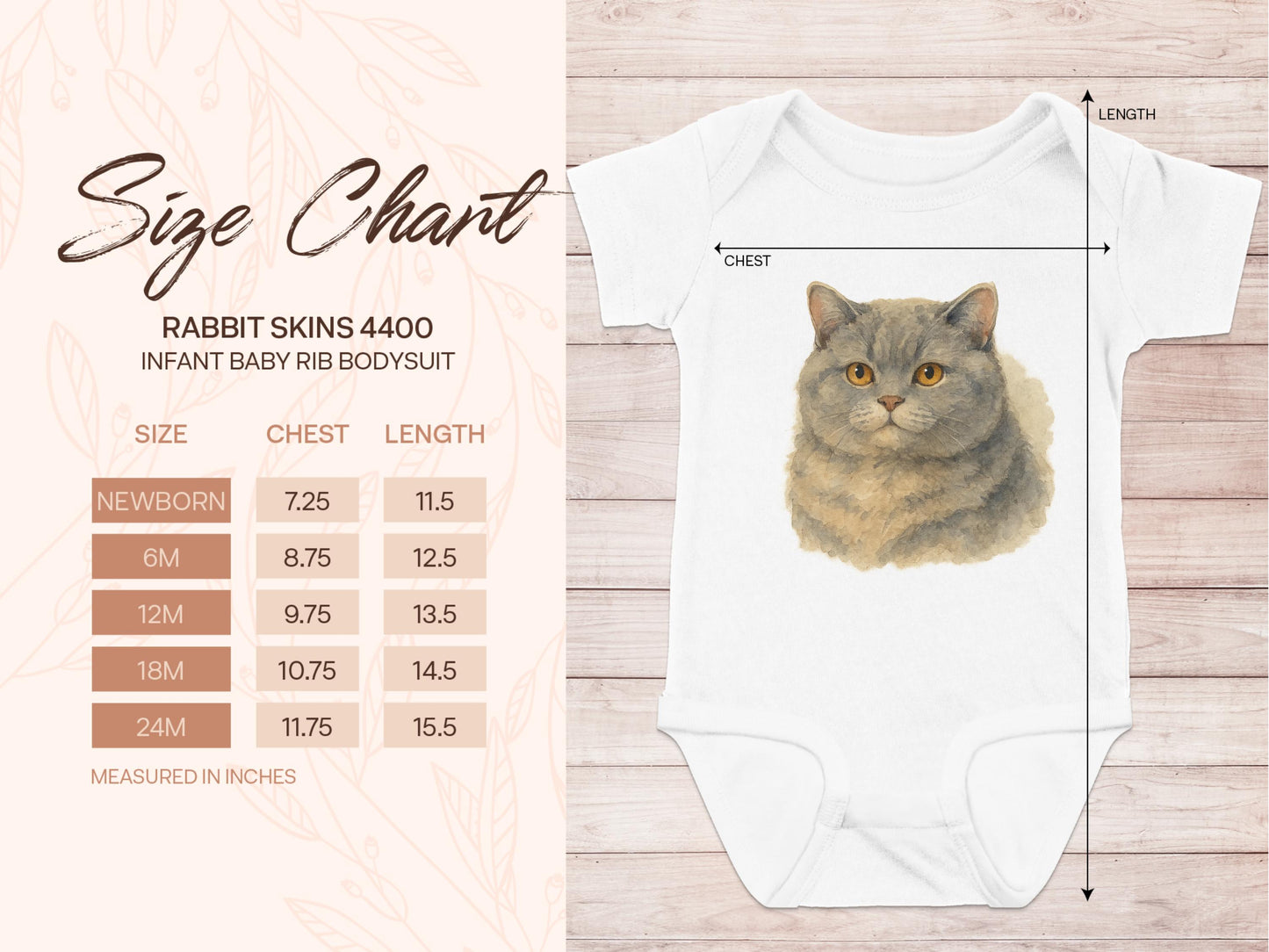 Cute Cat Print Baby Bodysuit Infants Clothing product