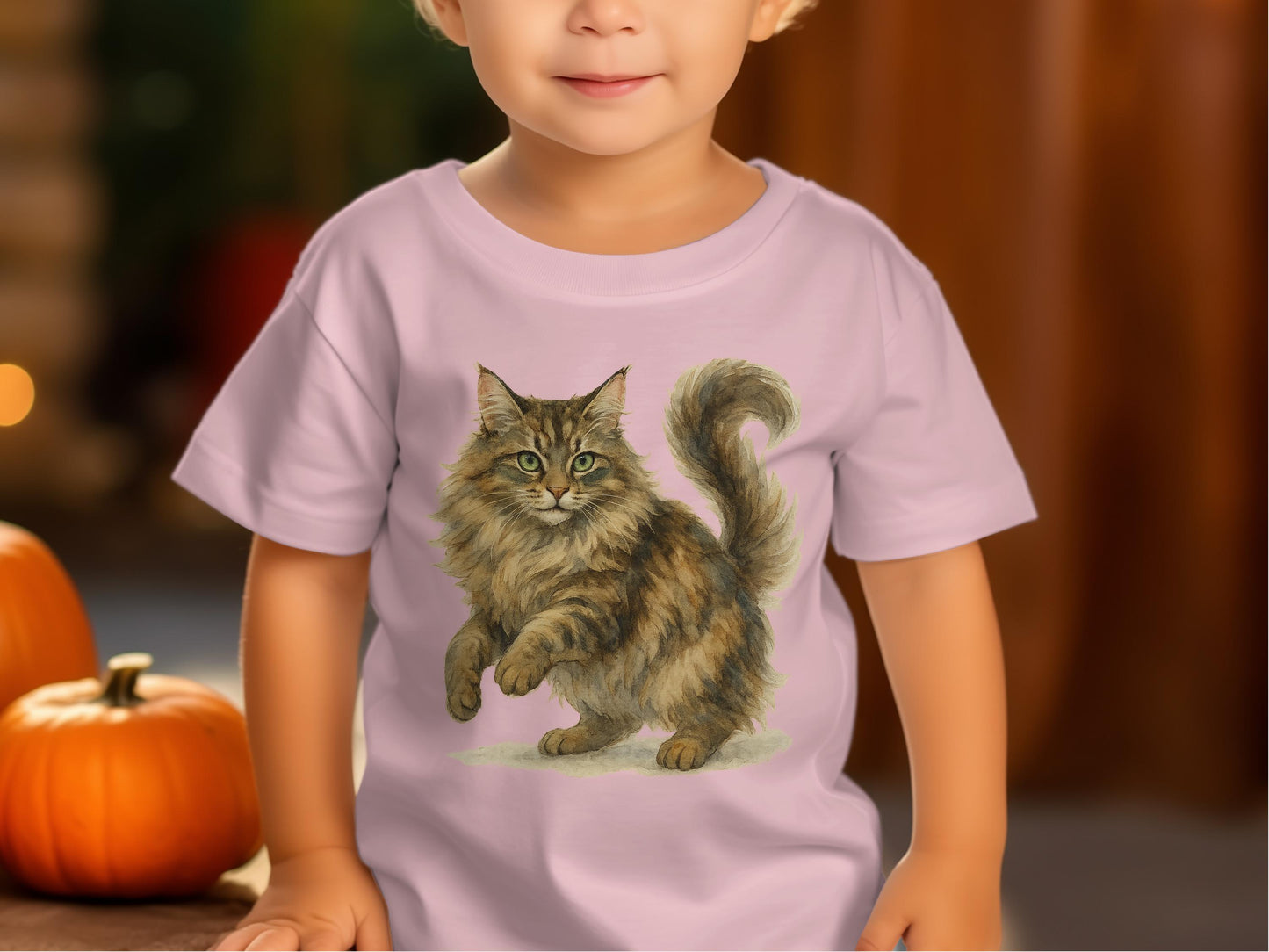 Adorable Cat Illustration Toddler Graphic Tee product
