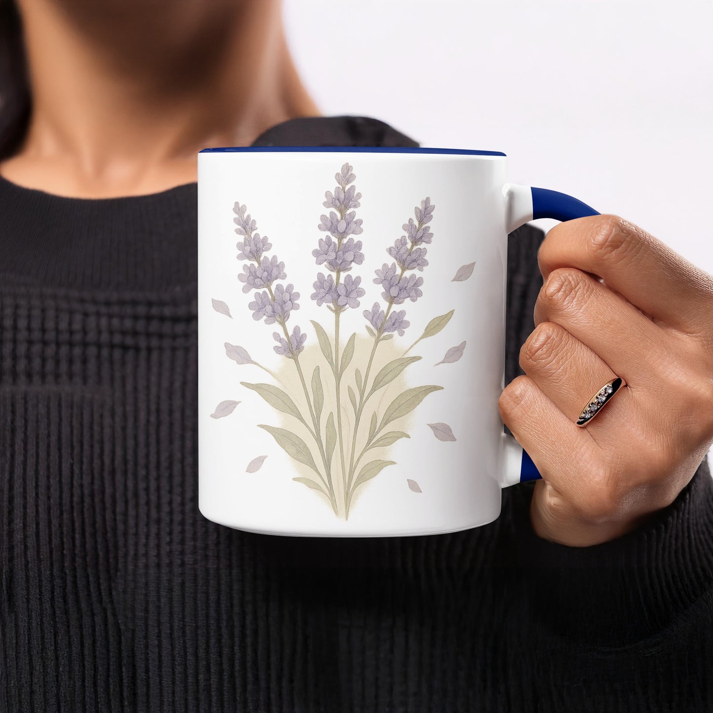 Lavender Floral Design Coffee Mug Perfect Gift product type