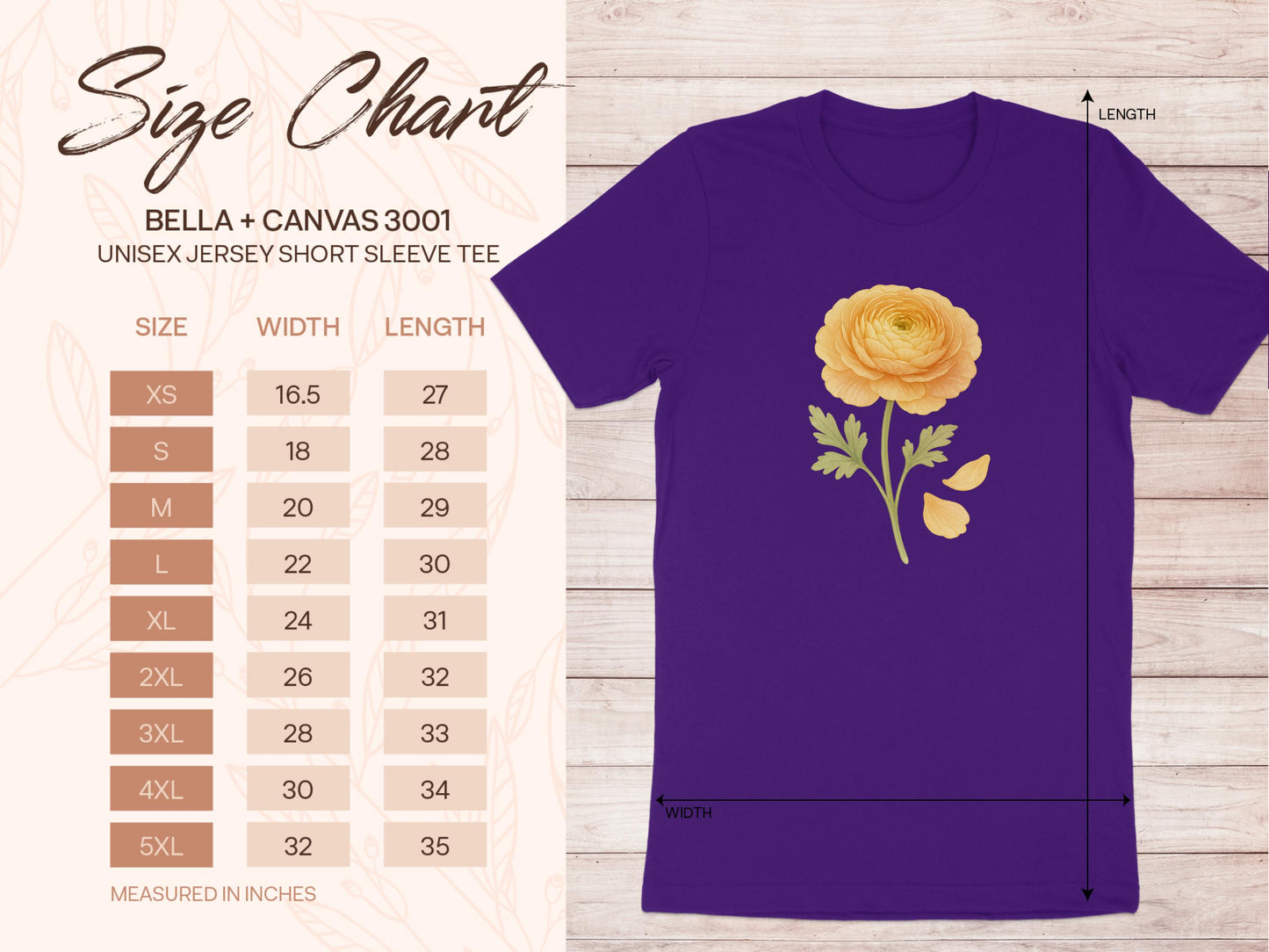 Purple T-Shirt with Yellow Flower Design product type
