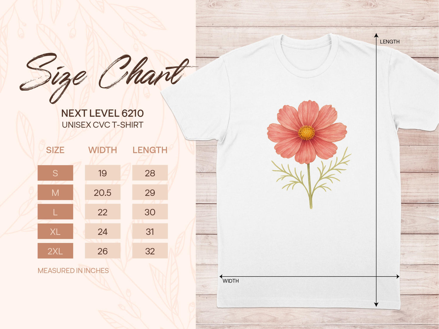 Beautiful Pink Flower Graphic Tees Unisex T-Shirt product type
