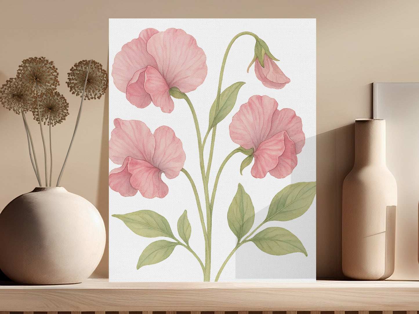 Elegant Floral Art on Canvas Print for Stylish Decor product