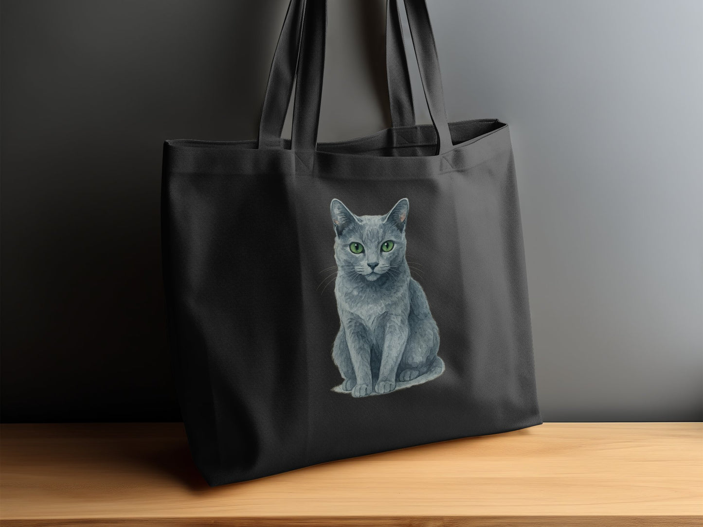 Gray Cat Design Reusable Fashion Tote Bag product type