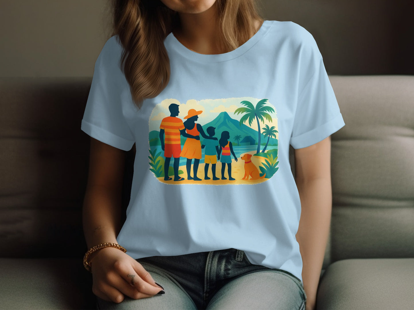 Family Vacation Graphic T-Shirt Casual Wear Product Type