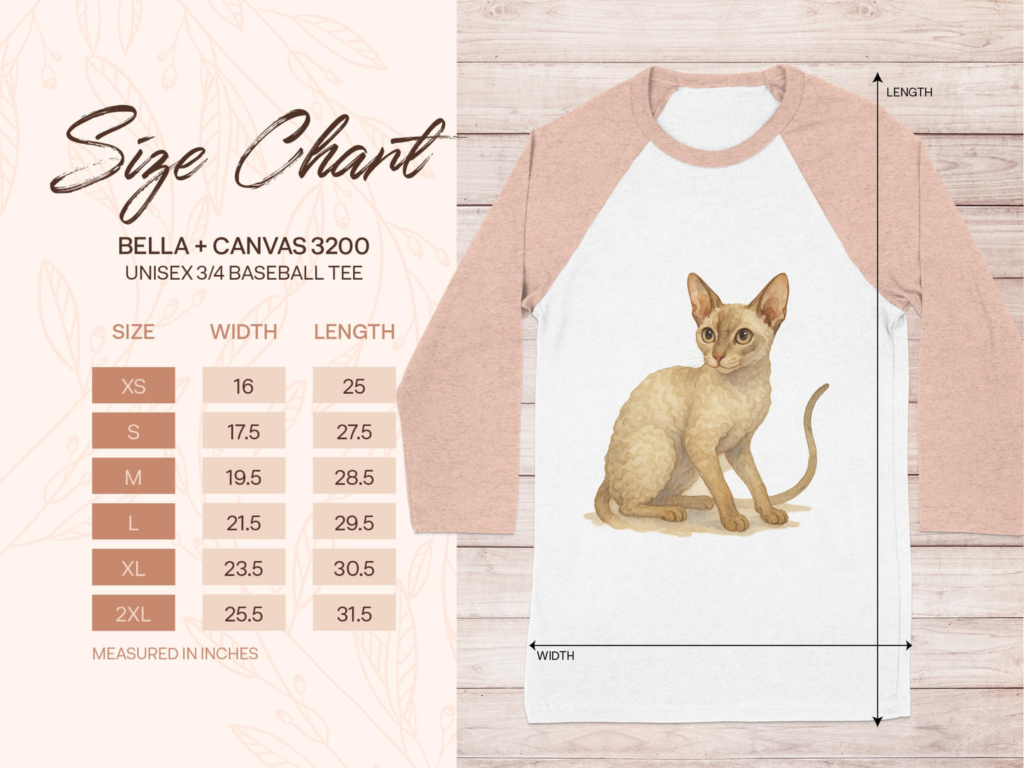 Cute Cat Print Unisex 3/4 Sleeve Baseball Tee product