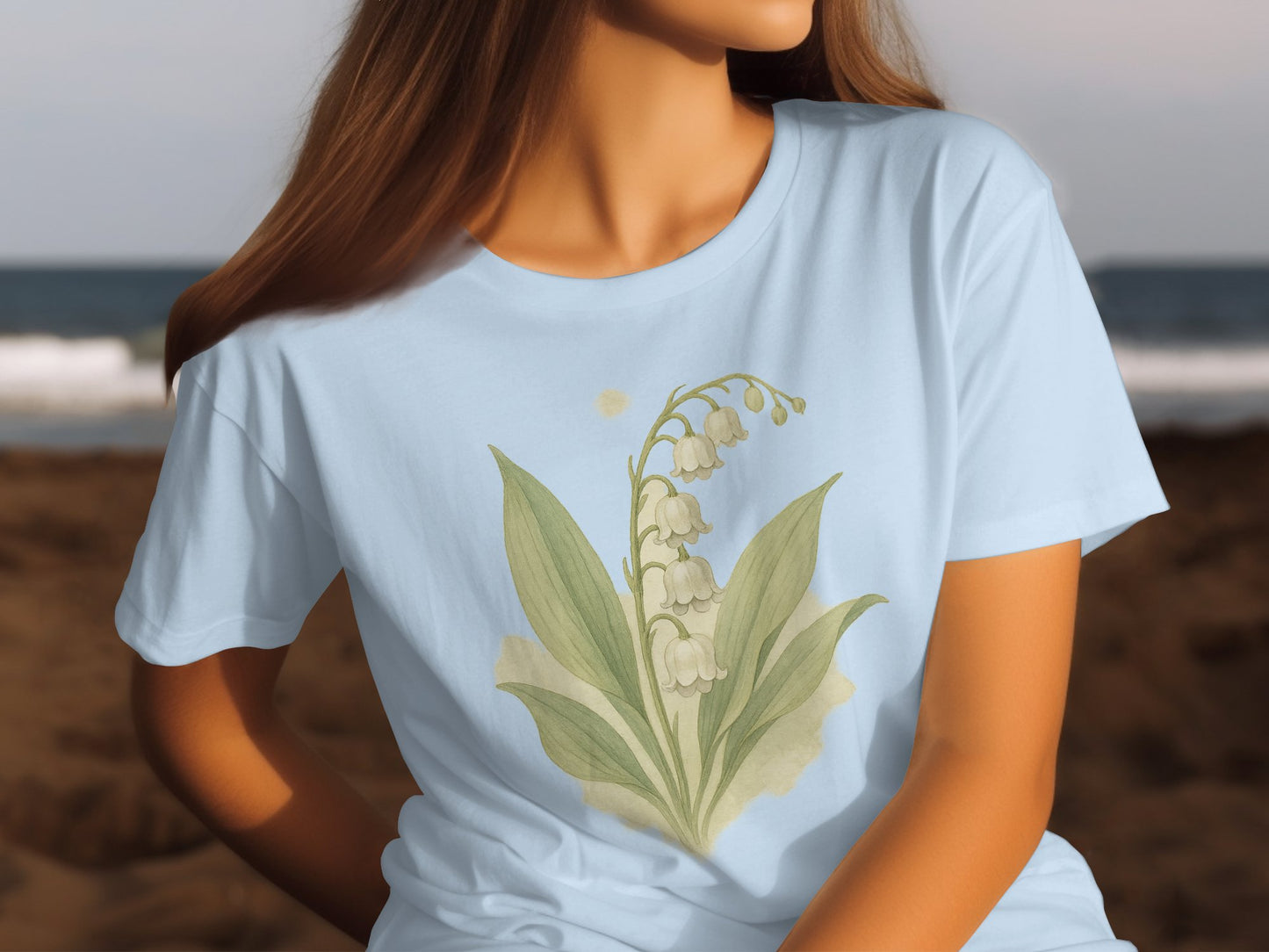 Elegant Lily of the Valley Design T-shirt product
