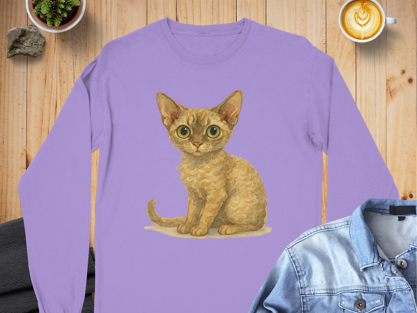 Adorable Cat Illustration Long Sleeve product