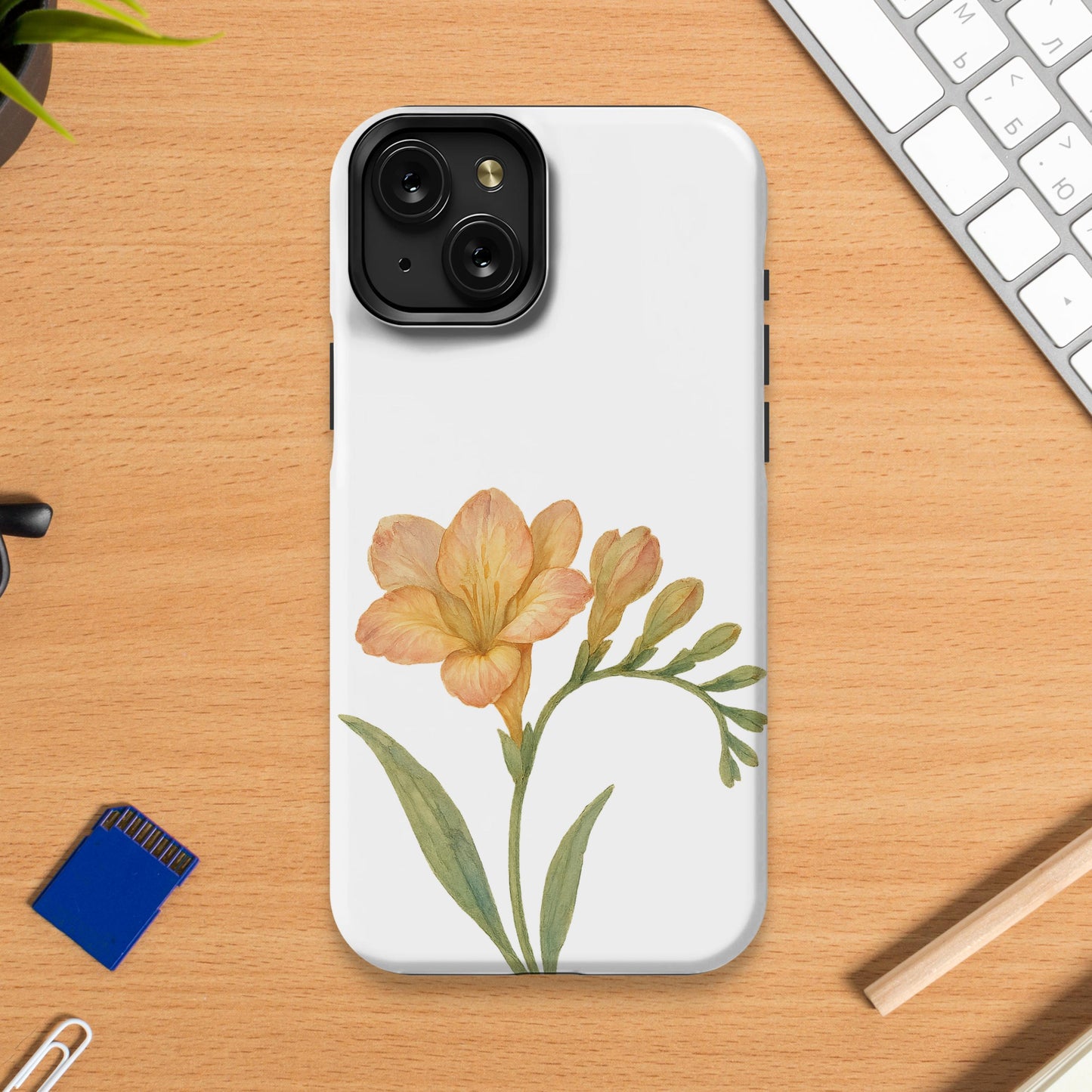 Elegant Floral Design Phone Case Protective Product