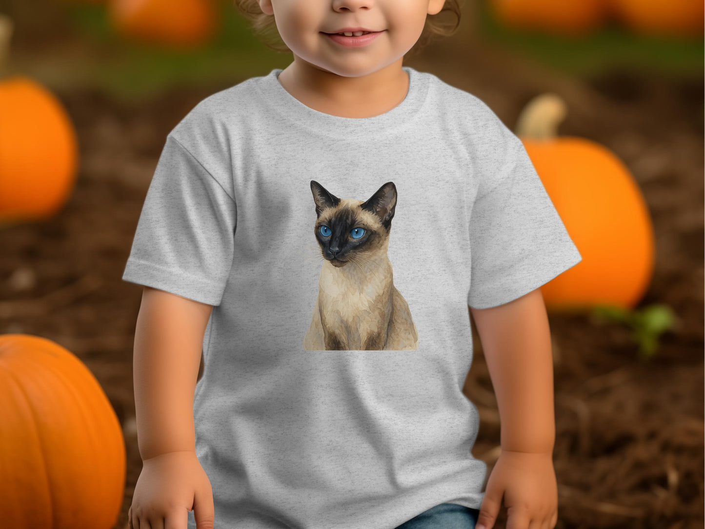 Siamese Cat Graphic T-shirt Kids Apparel Product Type