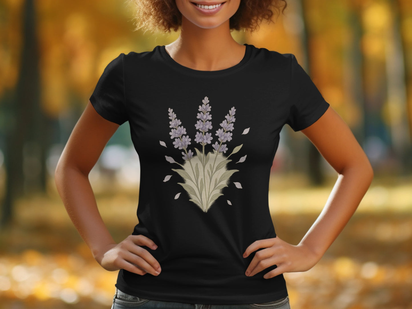 Floral Lavender Bouquet Graphic Tee product