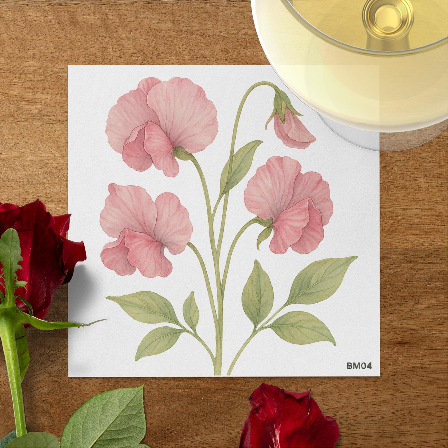 Beautiful Floral Design With Roses Product Type