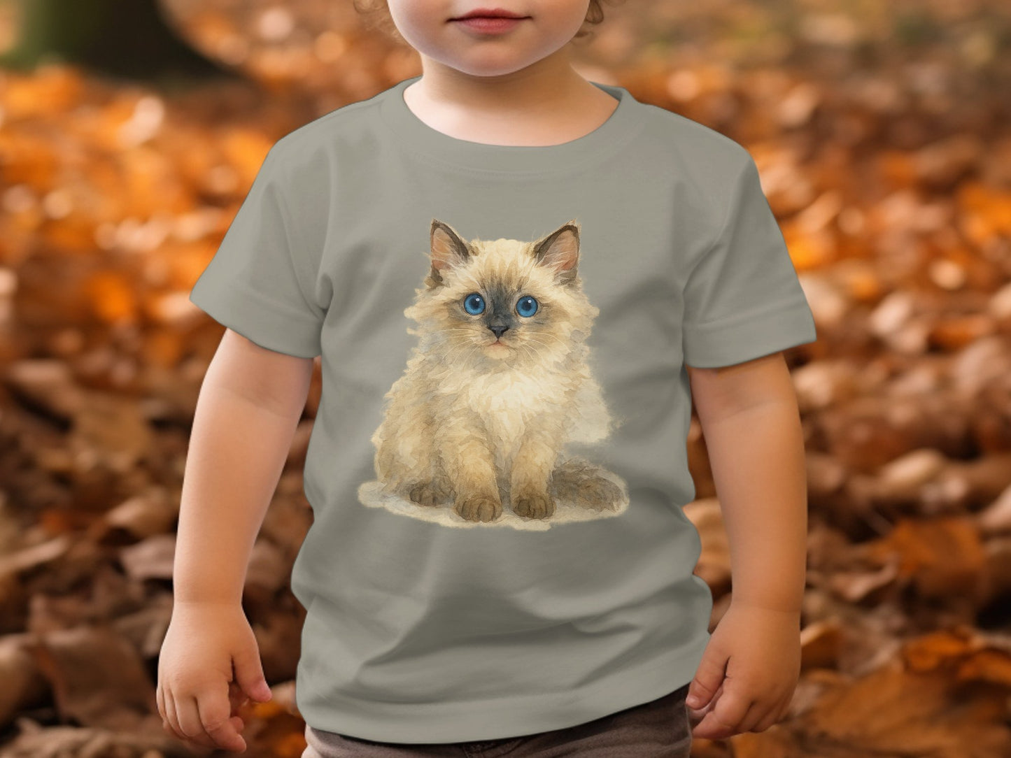 Adorable Kitten Print Kids Apparel Casual Product