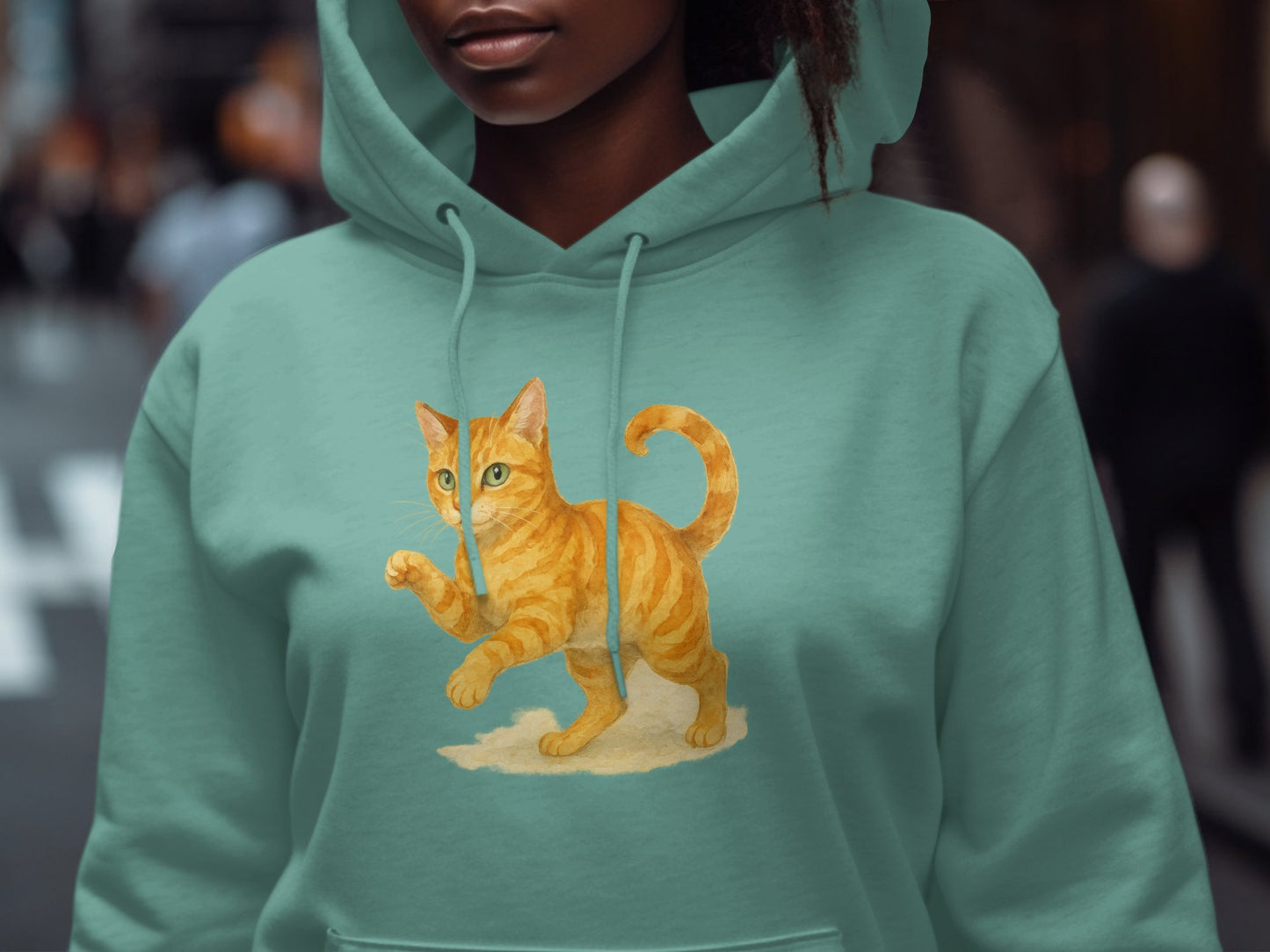 Cat Print Hoodie for Stylish Casual Wear product type