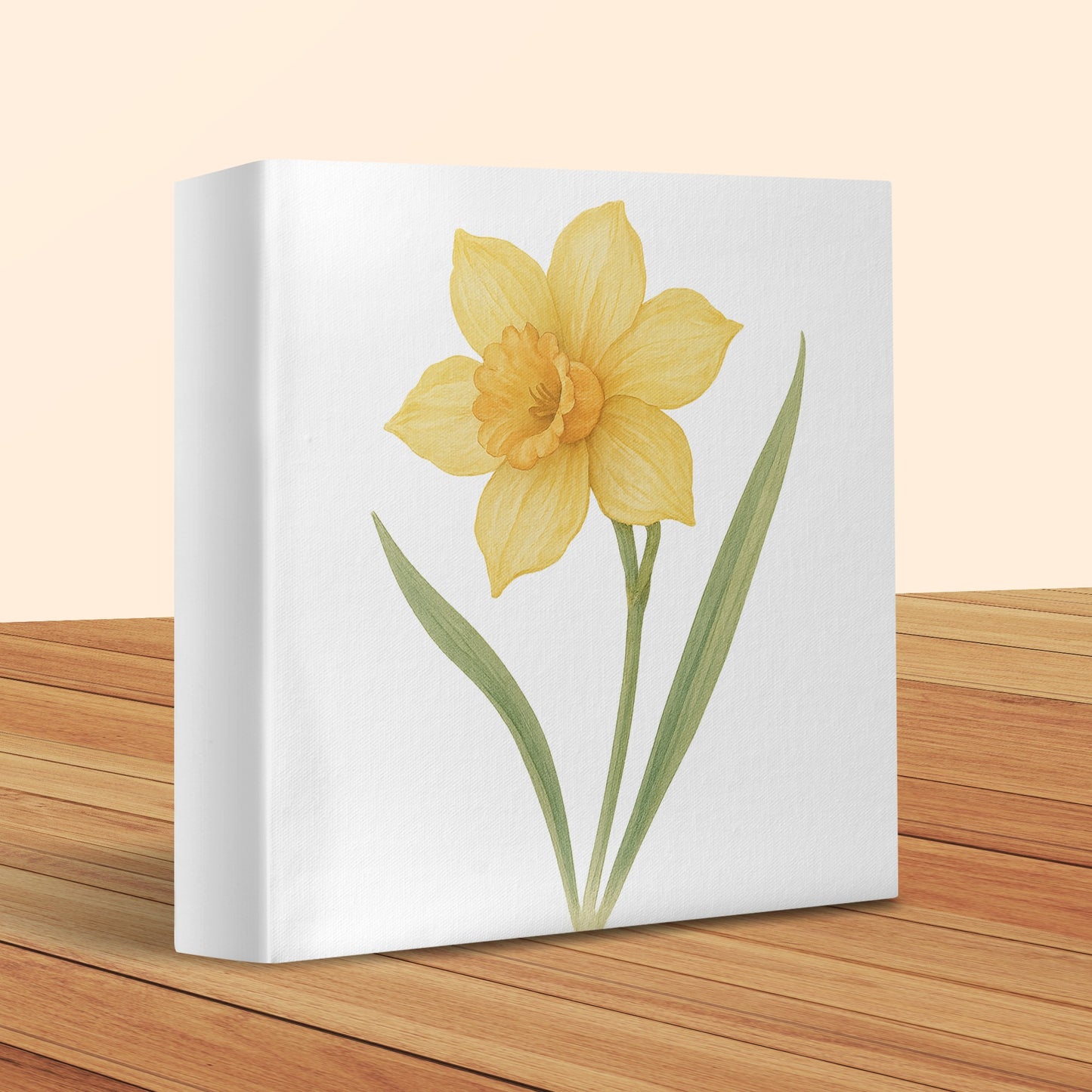Beautiful Yellow Daffodil Print Wrapped Canvas product