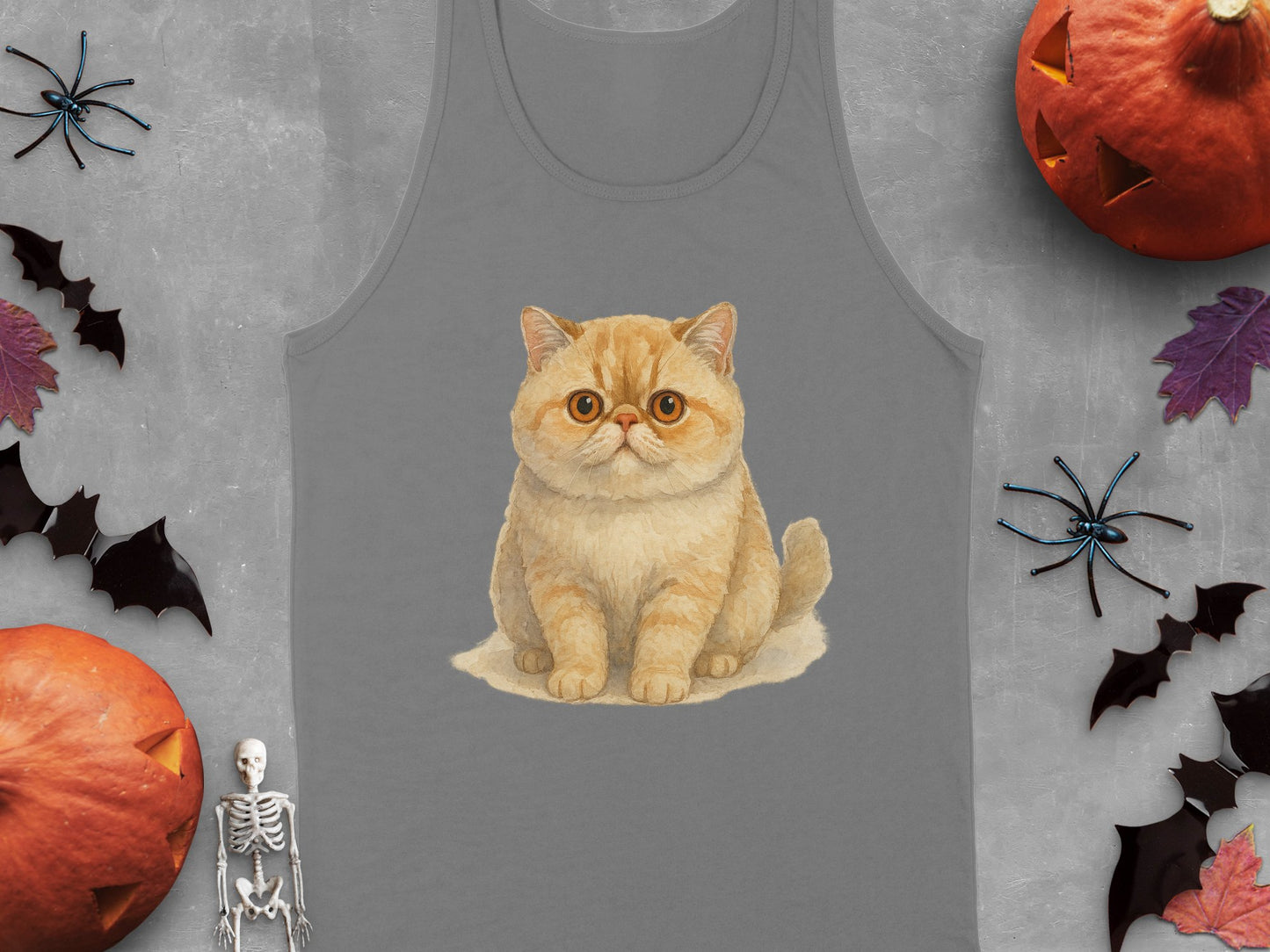 Cute Orange Kitten Tank Top Perfect for Halloween product
