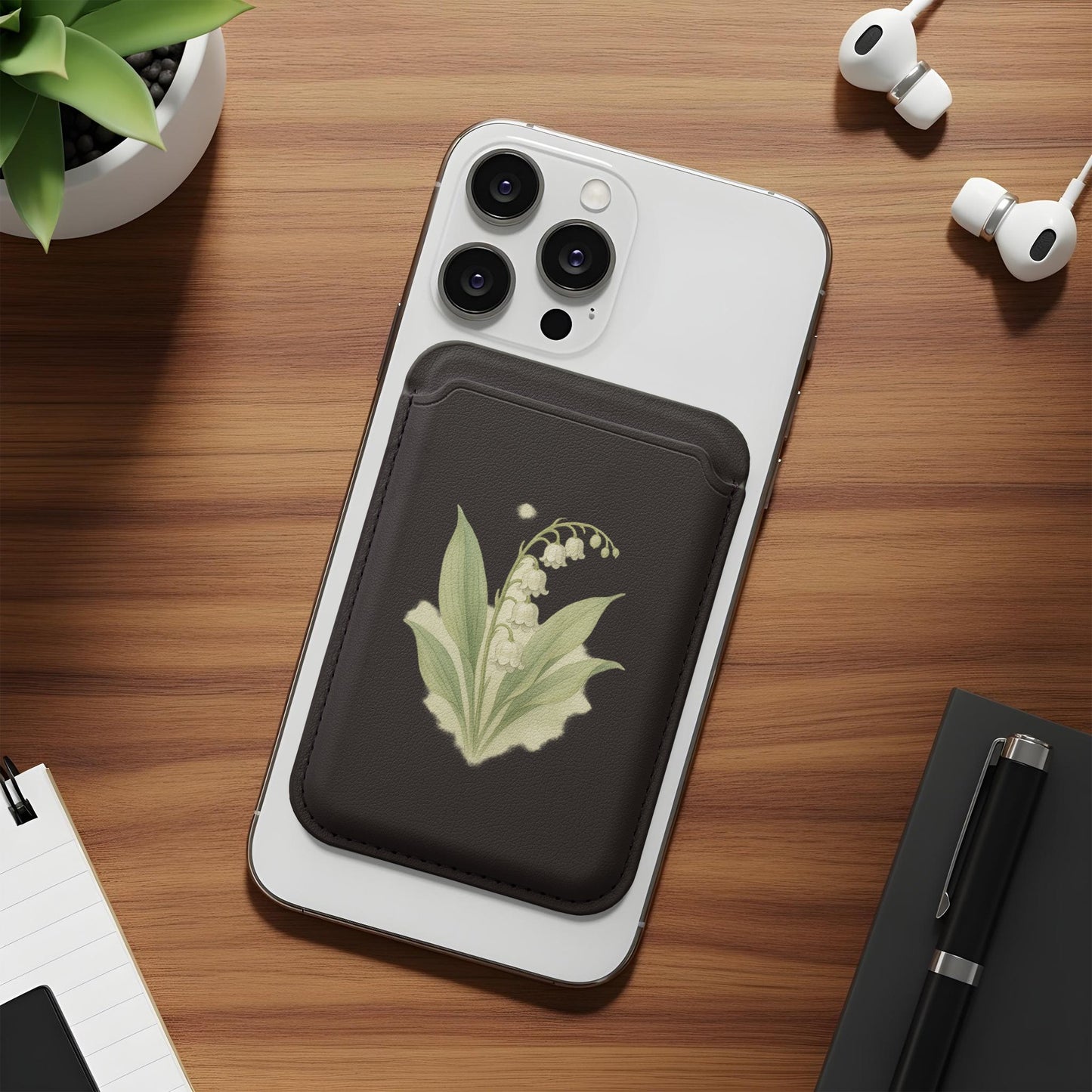 Elegant Floral Design Phone Wallet Product