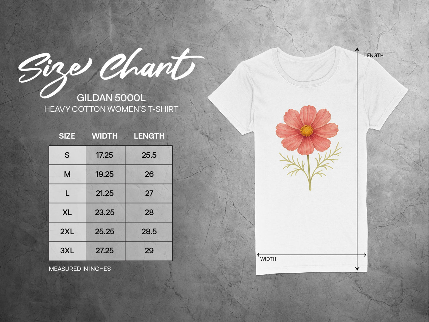 Floral Graphic White Gildan Women's T-shirt product type