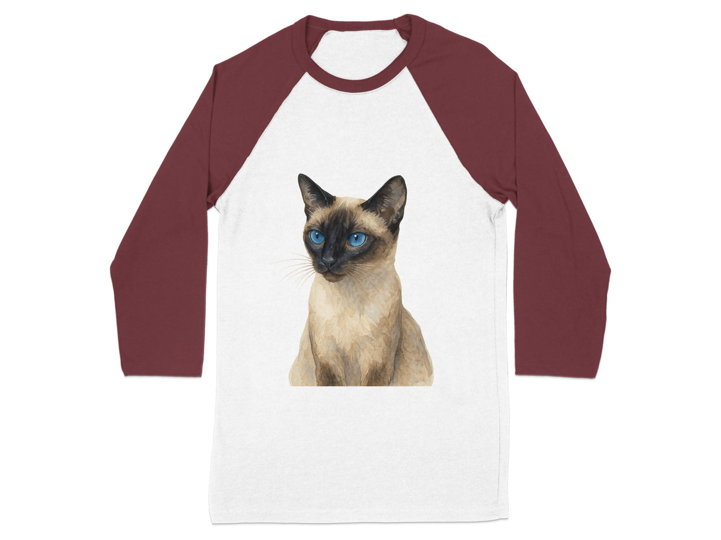 Siamese Cat Graphic Print Raglan Sleeve Shirt product