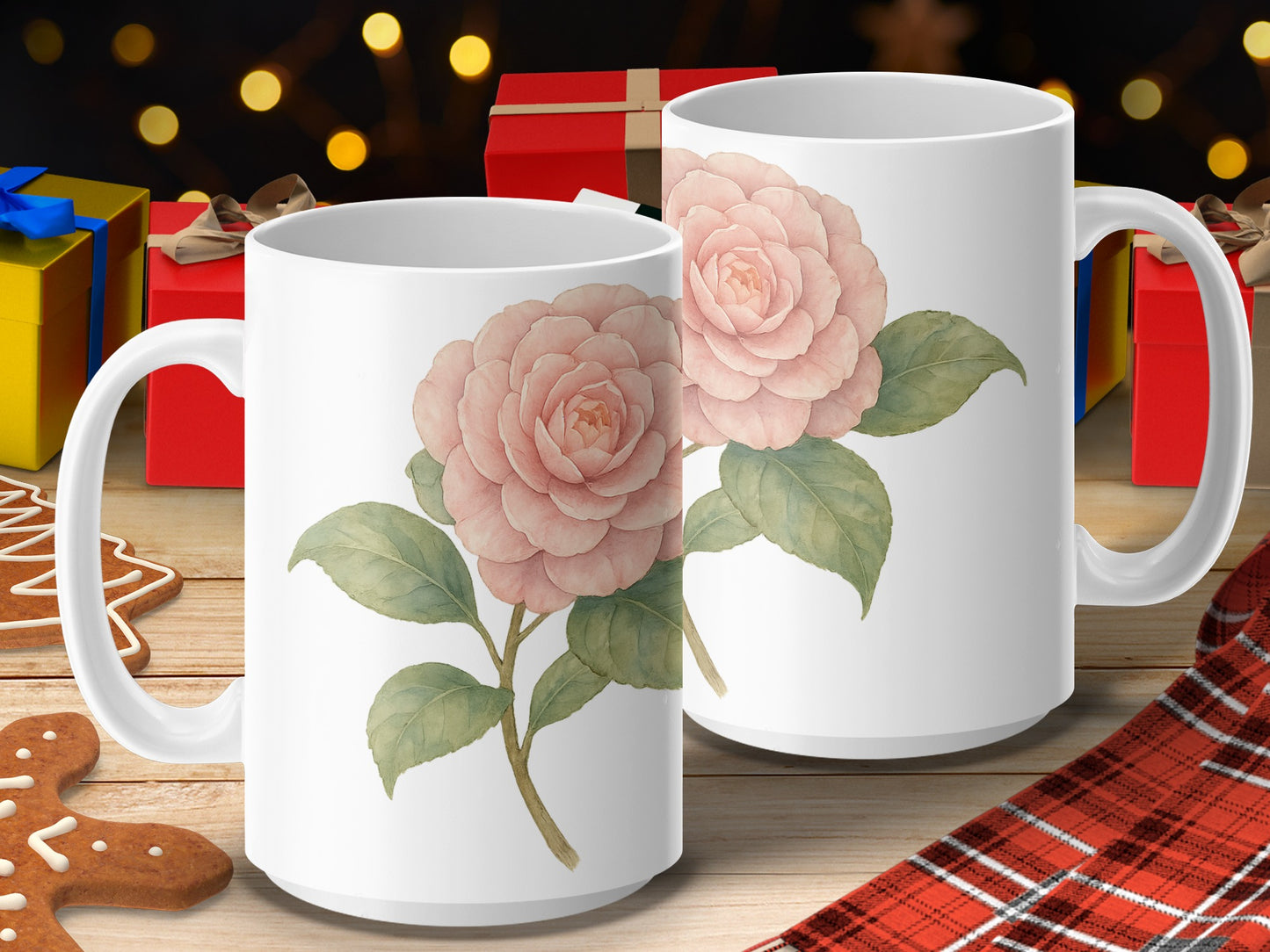 Beautiful Floral Design Mug Perfect for Gift Product