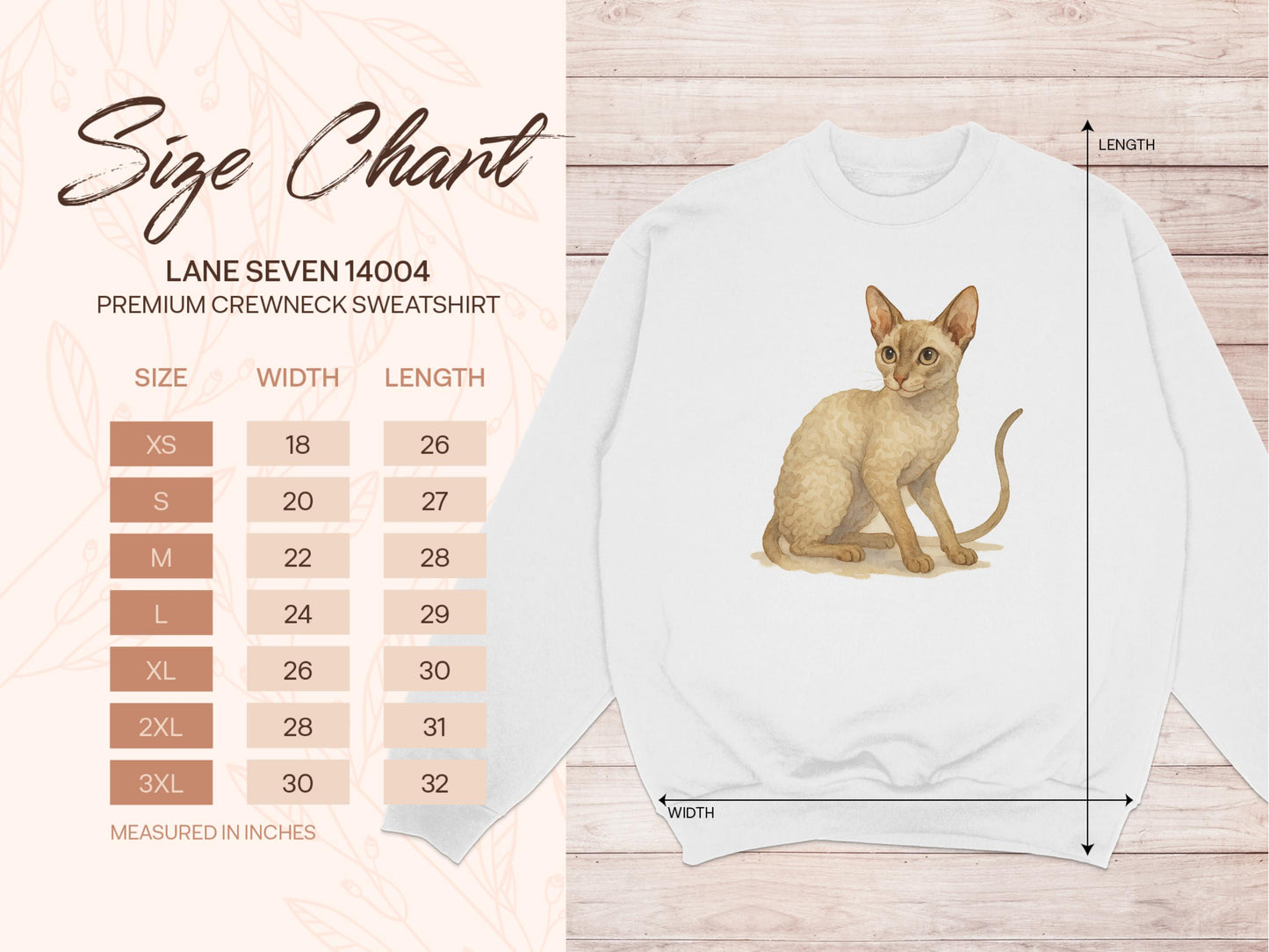 Adorable Cat Print Lane Seven Crewneck Sweatshirt product