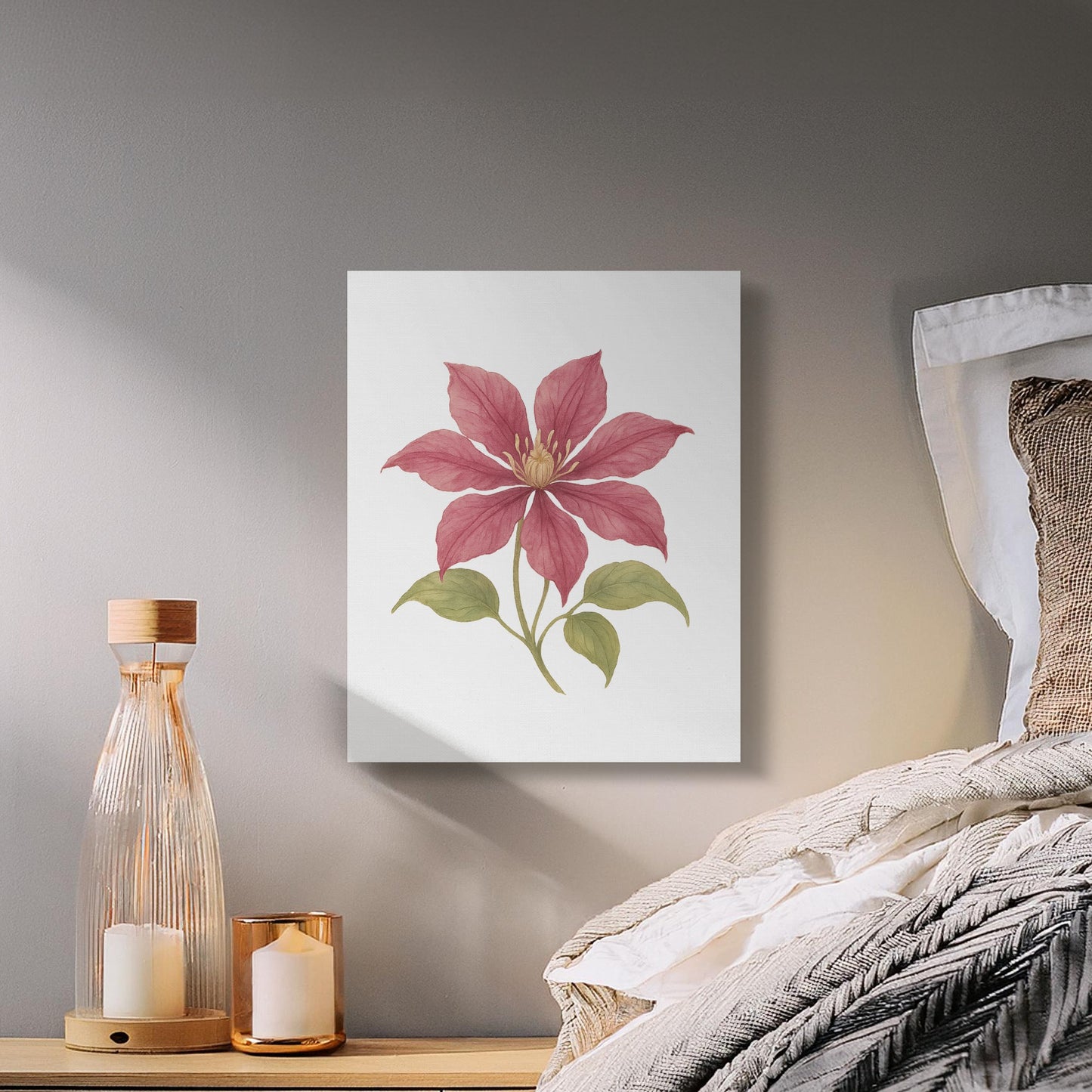 Elegant Floral Artwork Brightens Any Room Canvas product