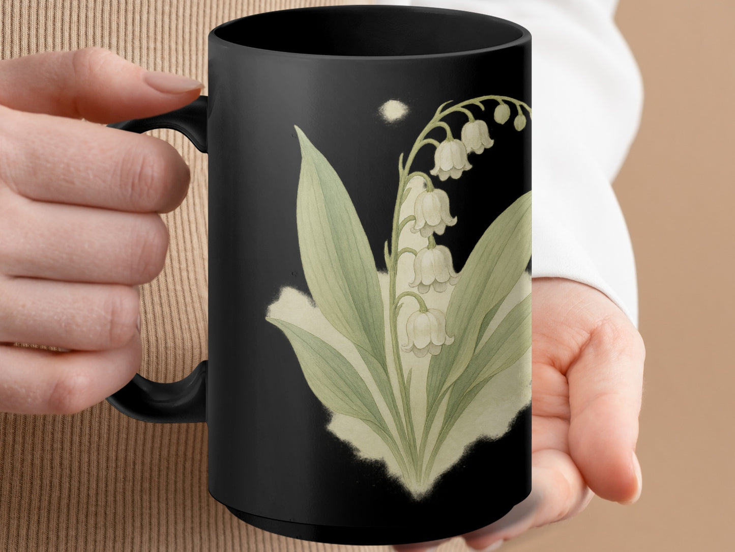 Elegant Lily of the Valley Printed Mug Product