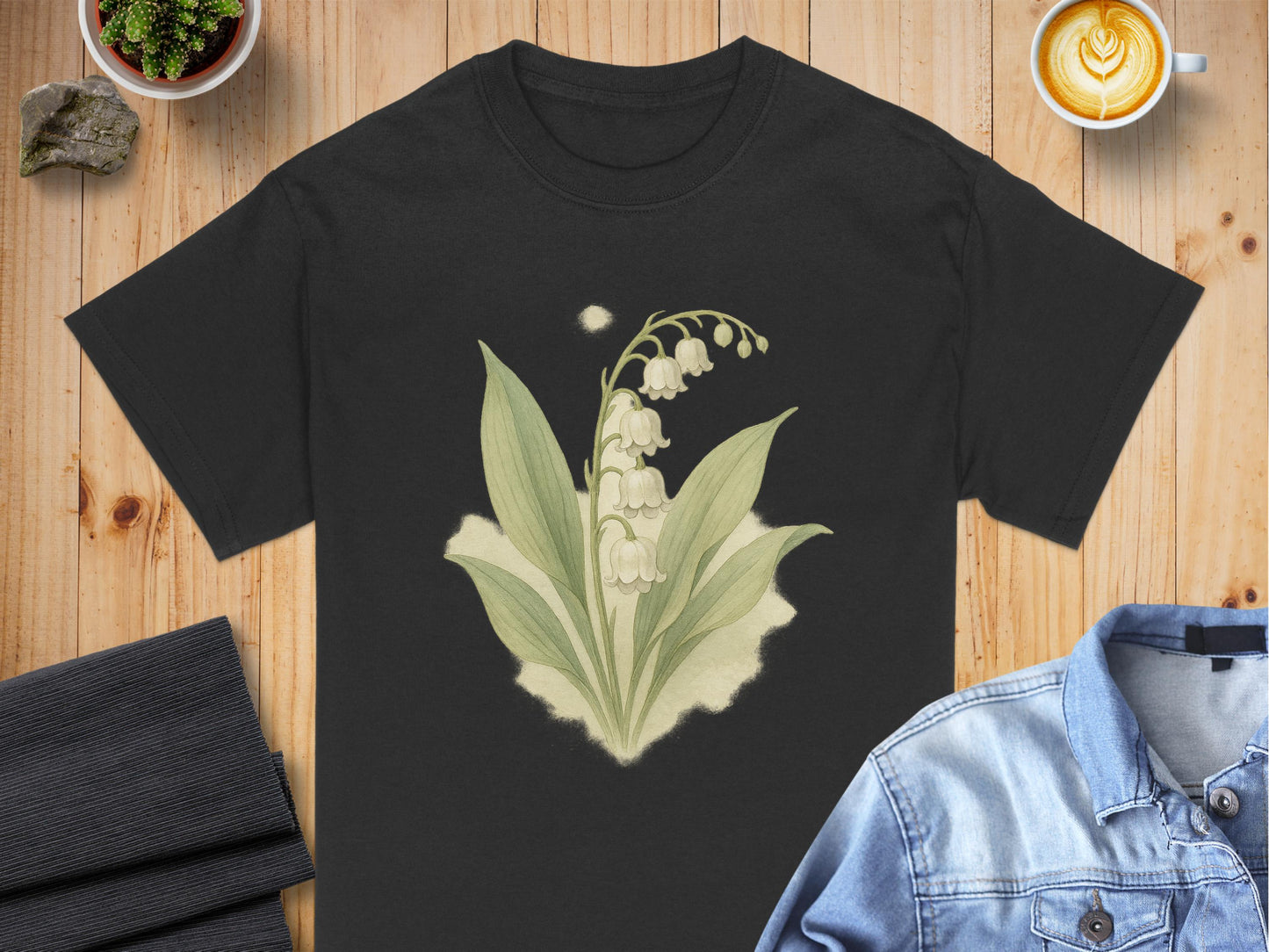 Elegant Lily of the Valley Print Graphic T-Shirt product