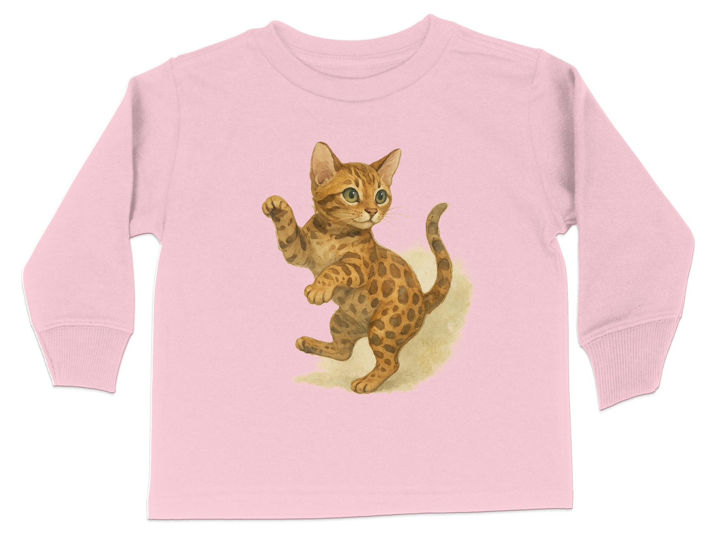 Adorable Kitten Print Long Sleeve Shirt product type