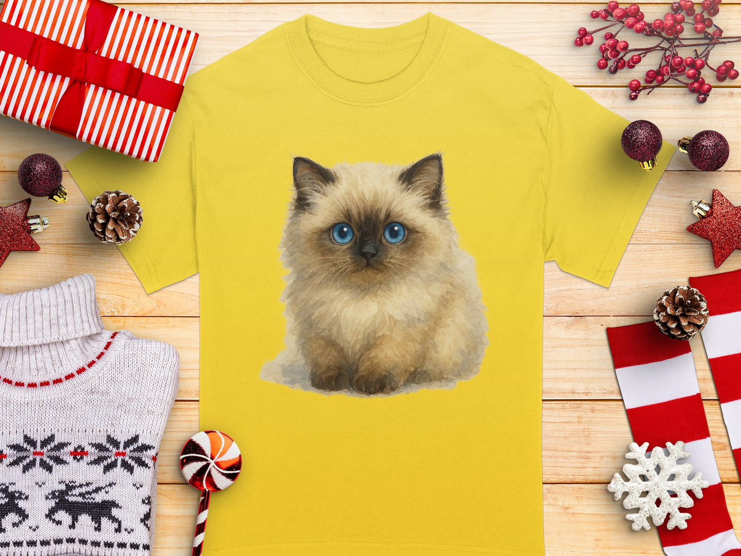 Cute Fluffy Kitten Graphic Unisex T-Shirt product type