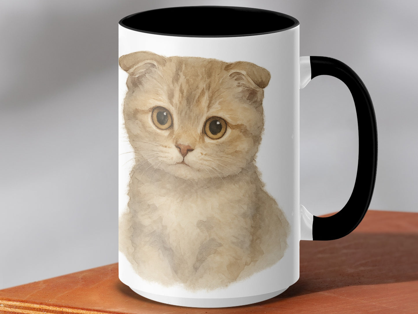 Adorable Cat Art Ceramic Coffee Mug product
