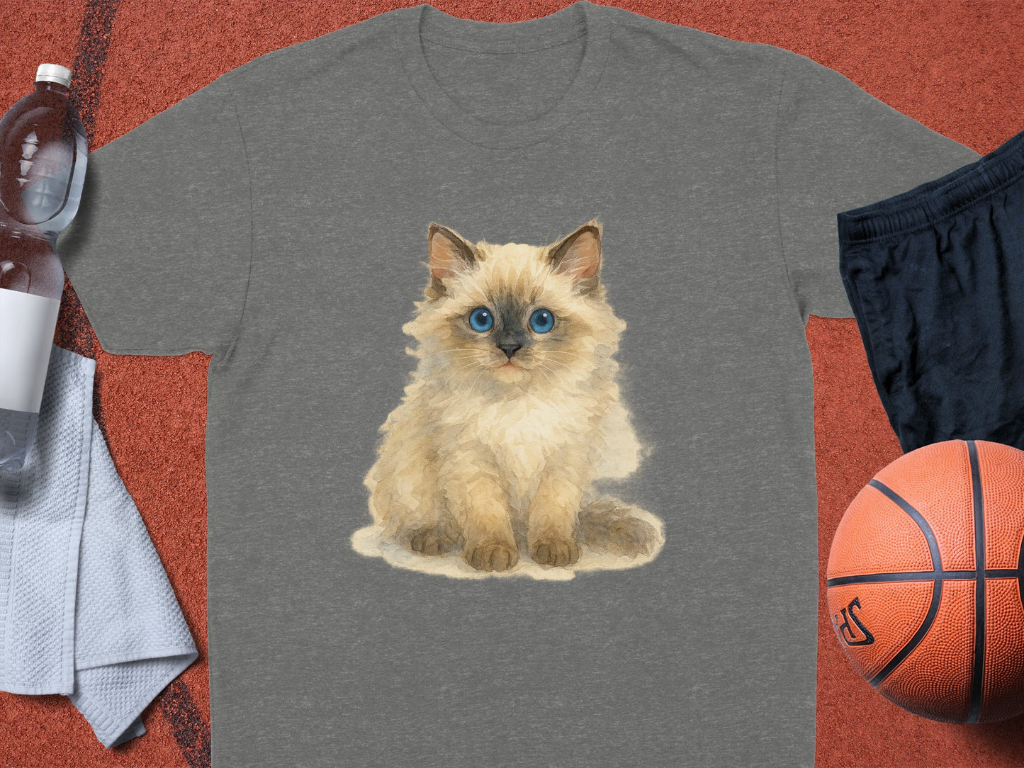 Cute Fluffy Kitten Graphic Print T-shirt product type