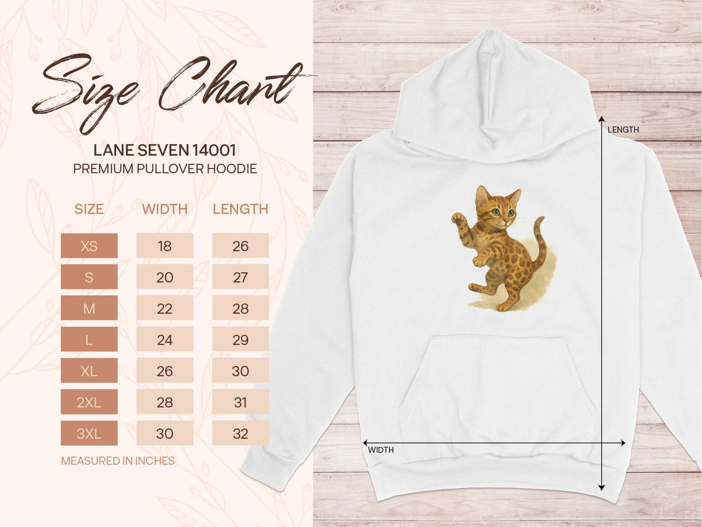 Adorable Kitty on Premium Pullover Hoodie product